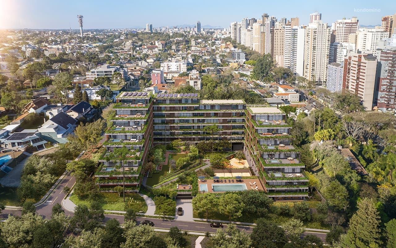 Fachada do KAÁ, no Bigorrilho, Curitiba (PR)
